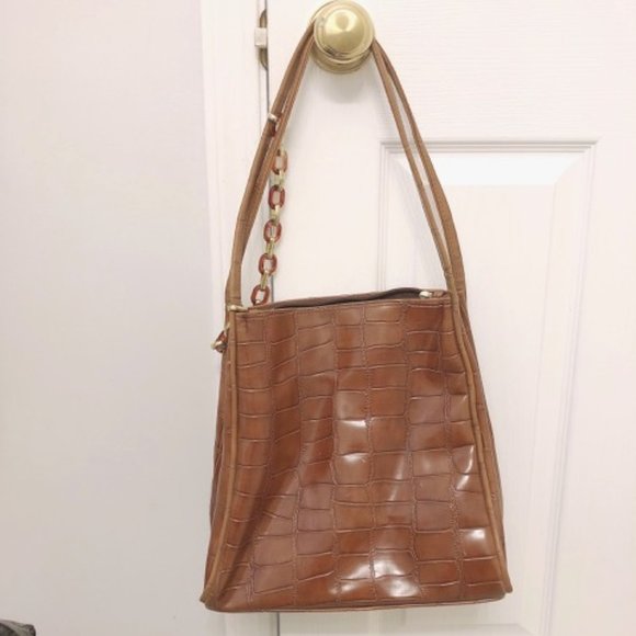 Brown Purse Bag with Chains - Picture 4 of 13